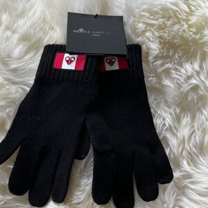 Moose Knuckles Black and Red Gloves